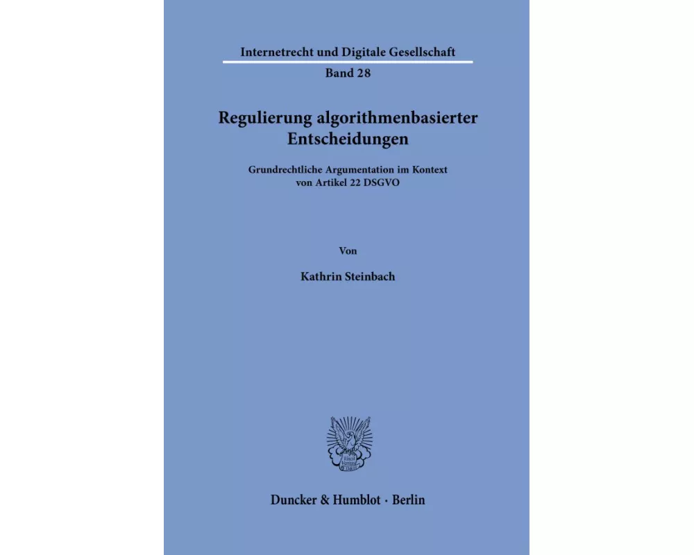 Regulierung algorithmenbasierter Entscheidungen