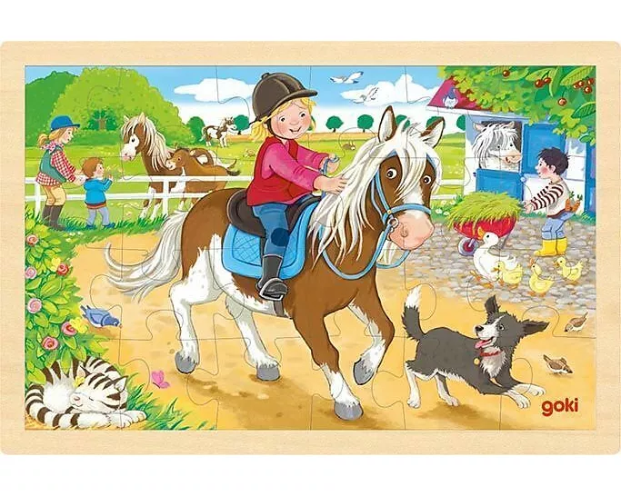 Einlegepuzzle Ponyhof