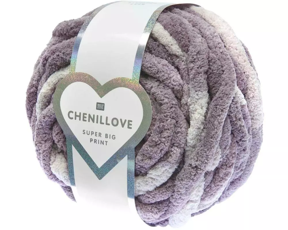 Rico Design Wolle Rico Chenillove Super Big 300 g, Lila