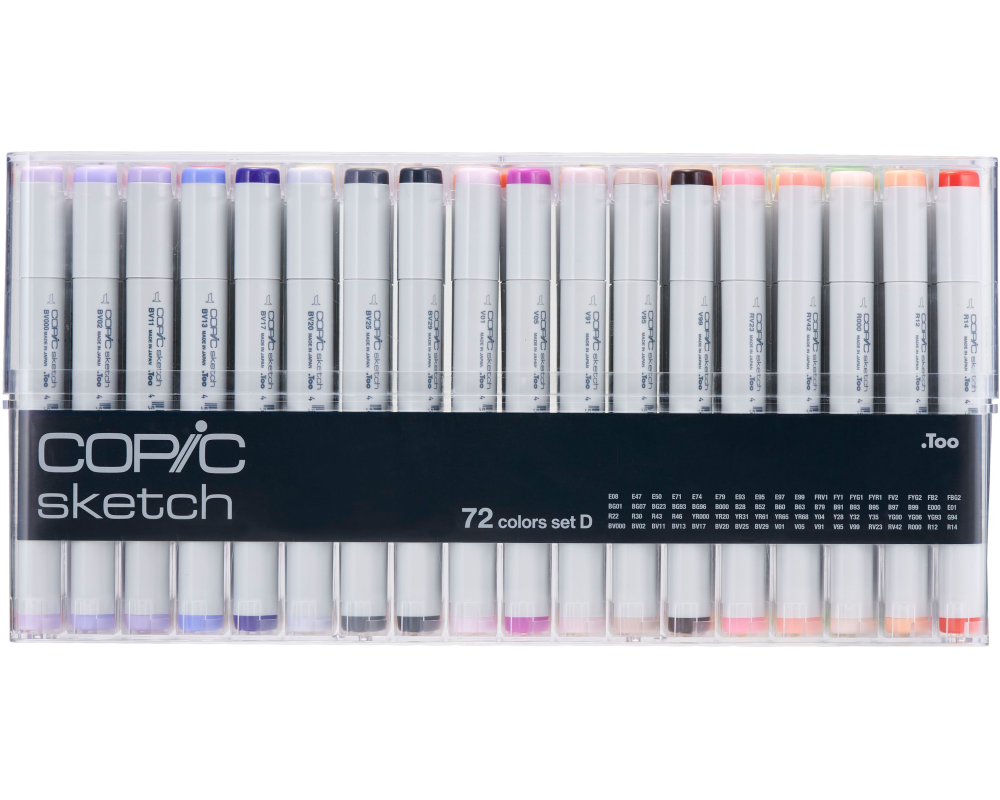 COPIC Marker Sketch 21075164 Set D, 72 Stück