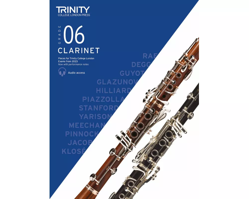 Trinity College London Clarinet Exam Pieces from 2023: Grade 6