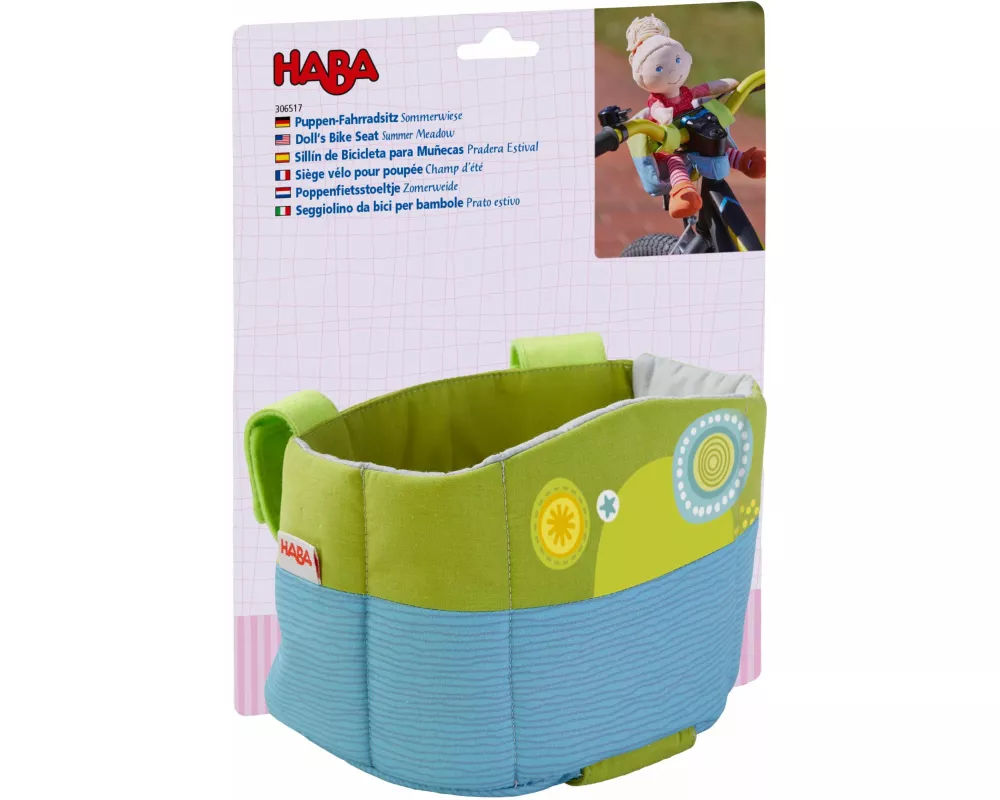 Puppen-Fahrradsitz Sommerwiese