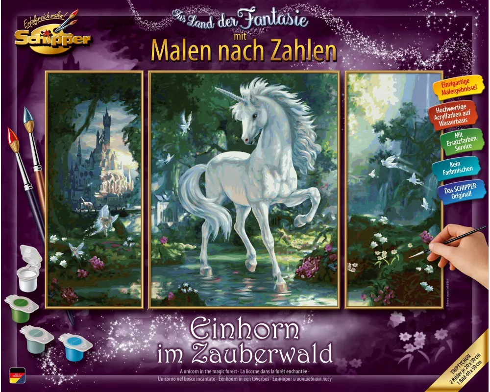Schipper Malen nach Zahlen - Einhorn im Zauberwald (Tripty)