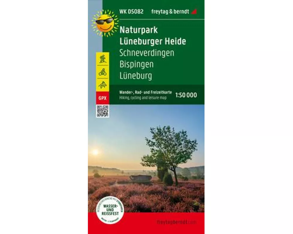 freytag & berndt Wanderkarte WKD 5082 Naturpark Lüneburger Heide, Schneverdingen - Bispingen - Lüneburg 1:50.000