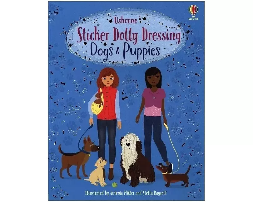 Sticker Dolly Dressing Dogs and Puppies