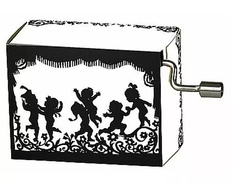 Spieluhr. Art&Music - Scherenschnitt Engel