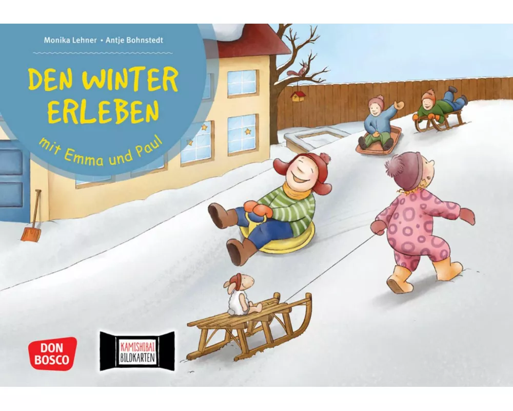 Den Winter erleben mit Emma und Paul. Kamishibai Bildkartenset