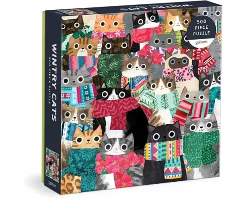 Wintry Cats 500 Piece Puzzle