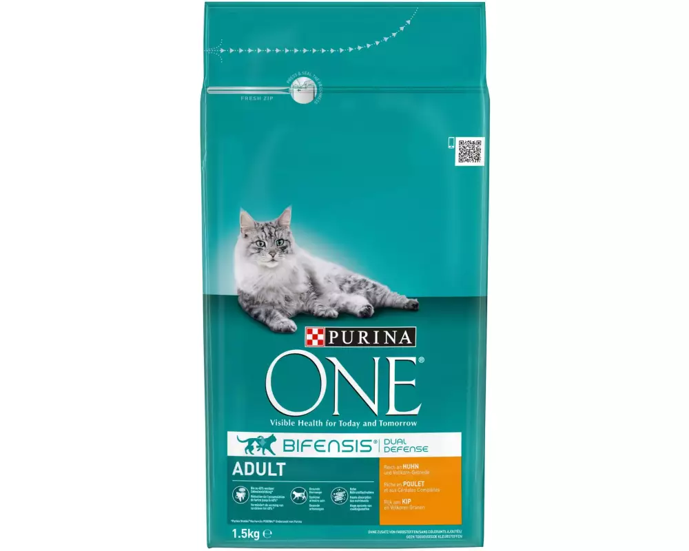 Purina ONE Trockenfutter Adult Huhn & Vollkorn, 1.5 kg