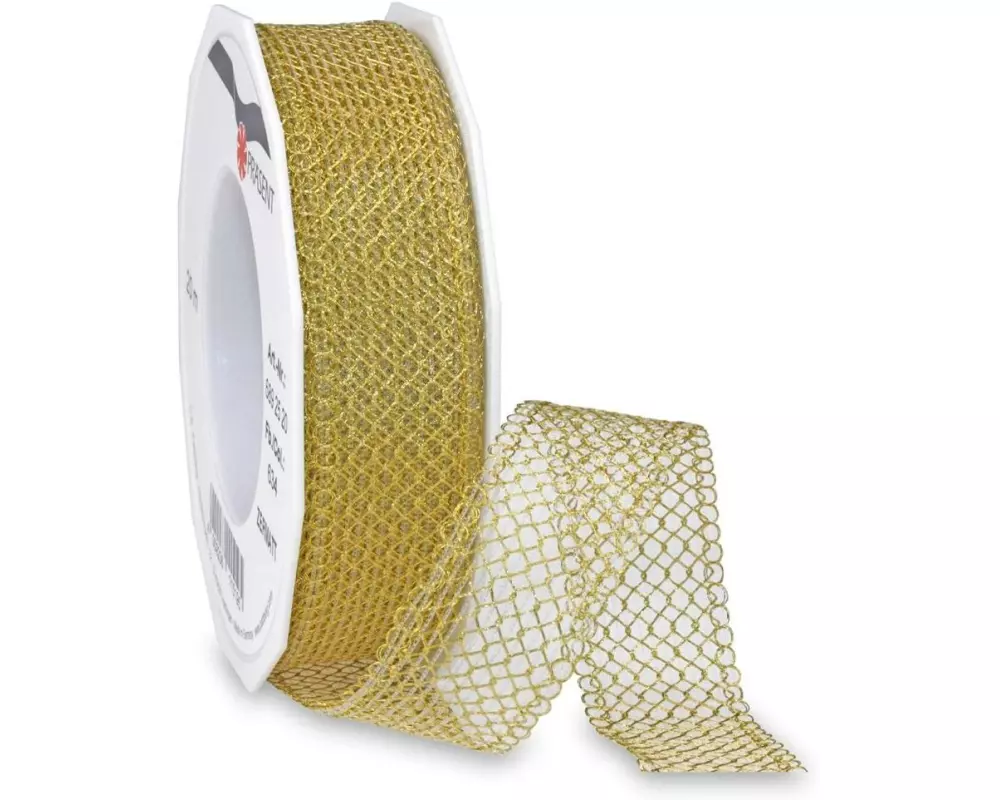 Pattberg Geschenkband Zermatt 25 mm x 50 m, Gold
