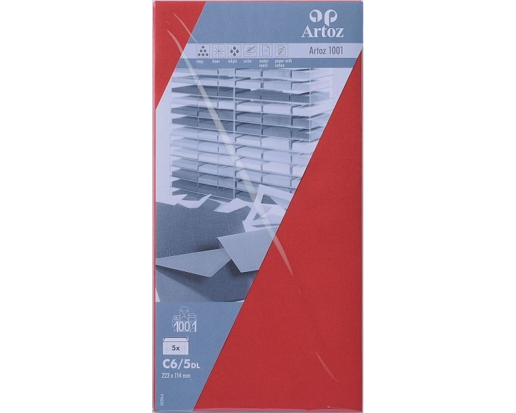 ARTOZ Couverts 1001 C6/5 107294185 100g, rot 5 Stück