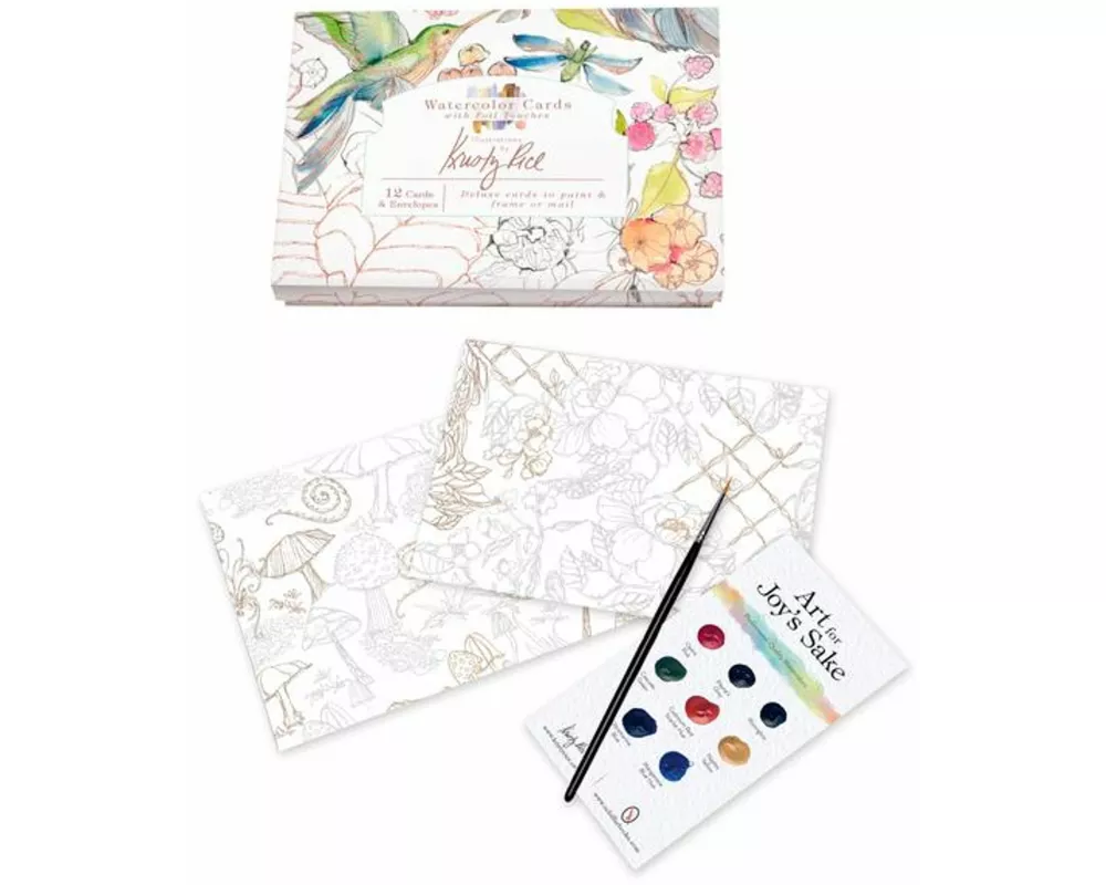 Watercolor Cards with Foil Touches