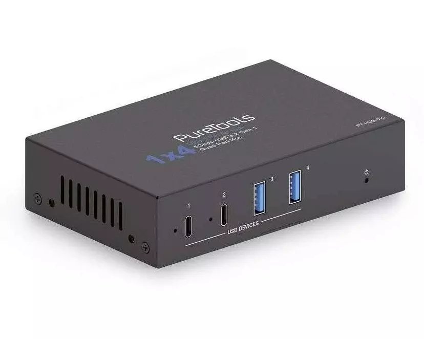 PureLink PureTools PT-HUB-010 USB 3.2 Gen1 Industrie Hub 2x USB-A 2x USB-C