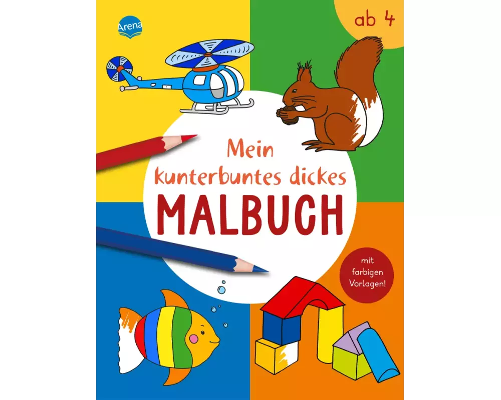 Mein kunterbuntes dickes Malbuch