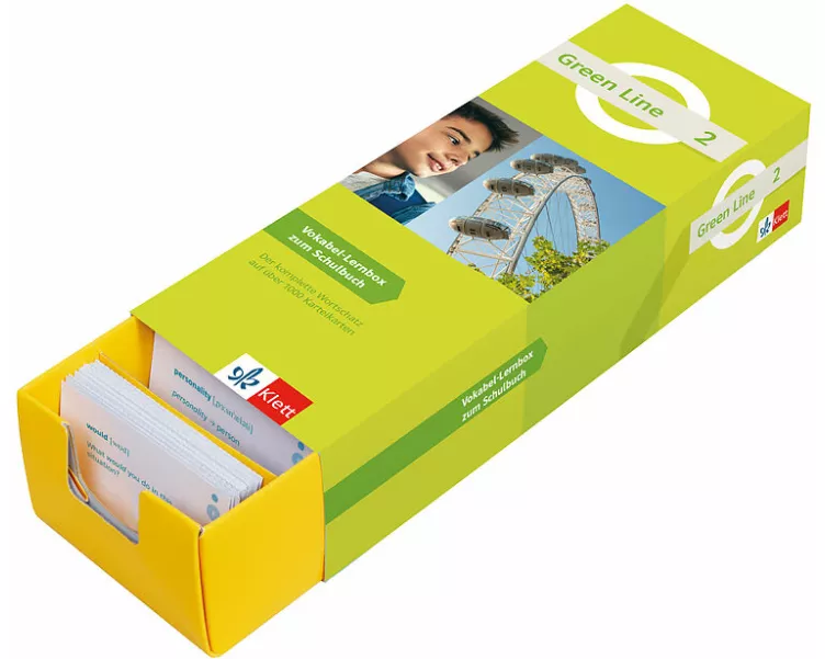 Green Line 2 (ab 2021) Klasse 6 Vokabel-Lernbox zum Schulbuch