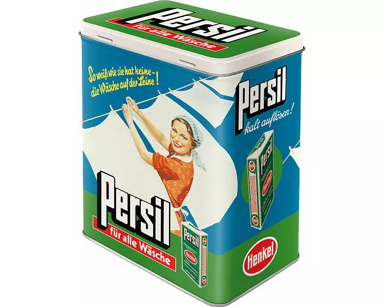 Vorratsdose L. Traditionsmarken / Persil - Wäsche auf der Leine