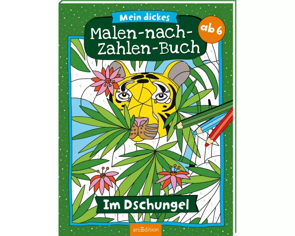 Mein dickes Malen-nach-Zahlen-Buch – Im Dschungel