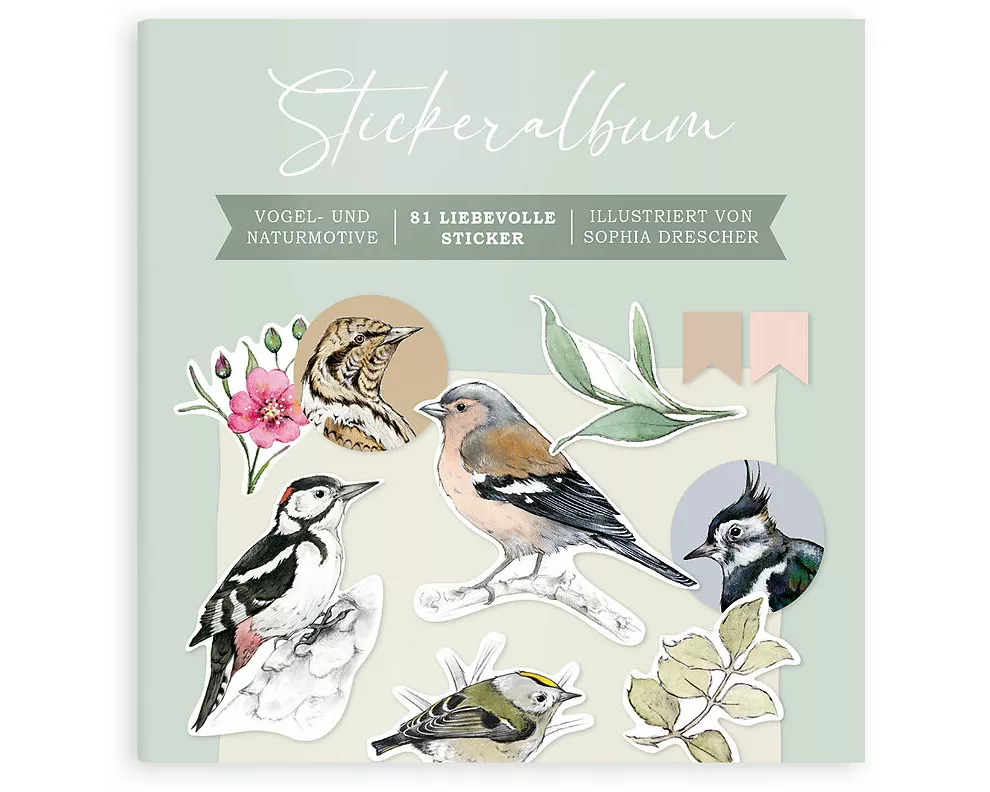 Aufkleberbuch. Vögel