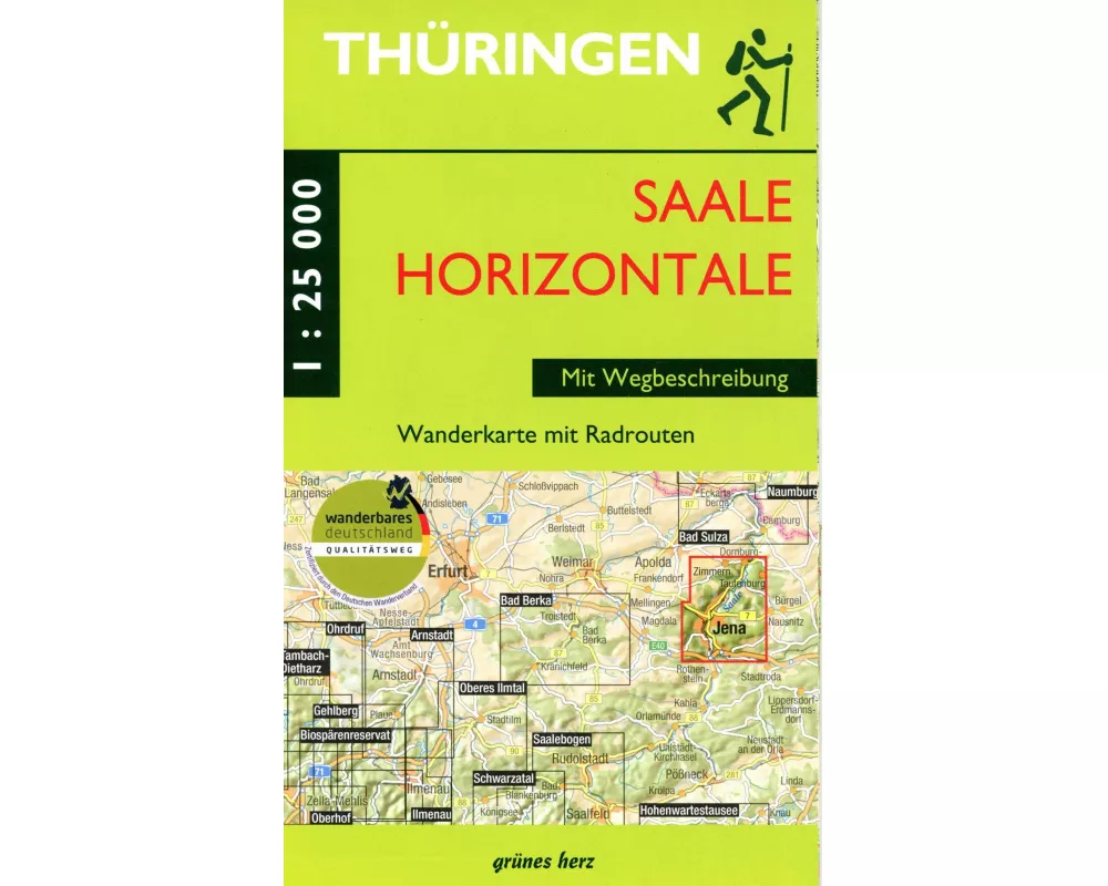 Wanderkarte Saalehorizontale