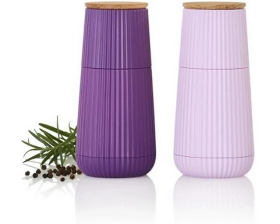 AdHoc Salz- und Pfeffermühle Scape 12.3 cm, Violett/Dunkelviolett