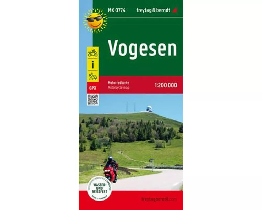 freytag & berndt Motorradkarte Vogesen 1:200.000