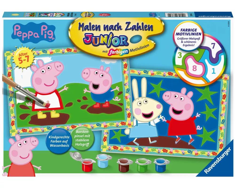 CreArt, Malen nach Zahlen Junior - Peppa Pig