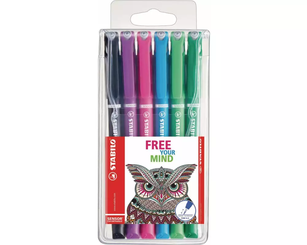 STABILO Fineliner SENSOR 189 6 Stück