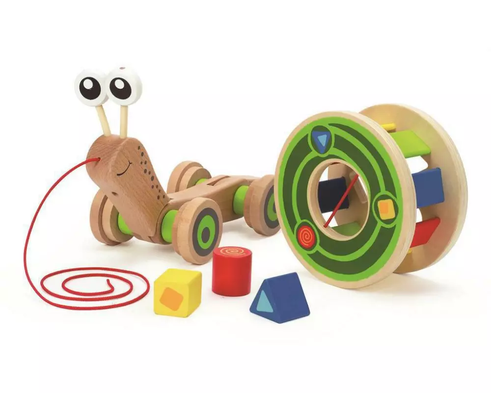 Hape Nachziehspielzeug Nachzieh-Schnecke