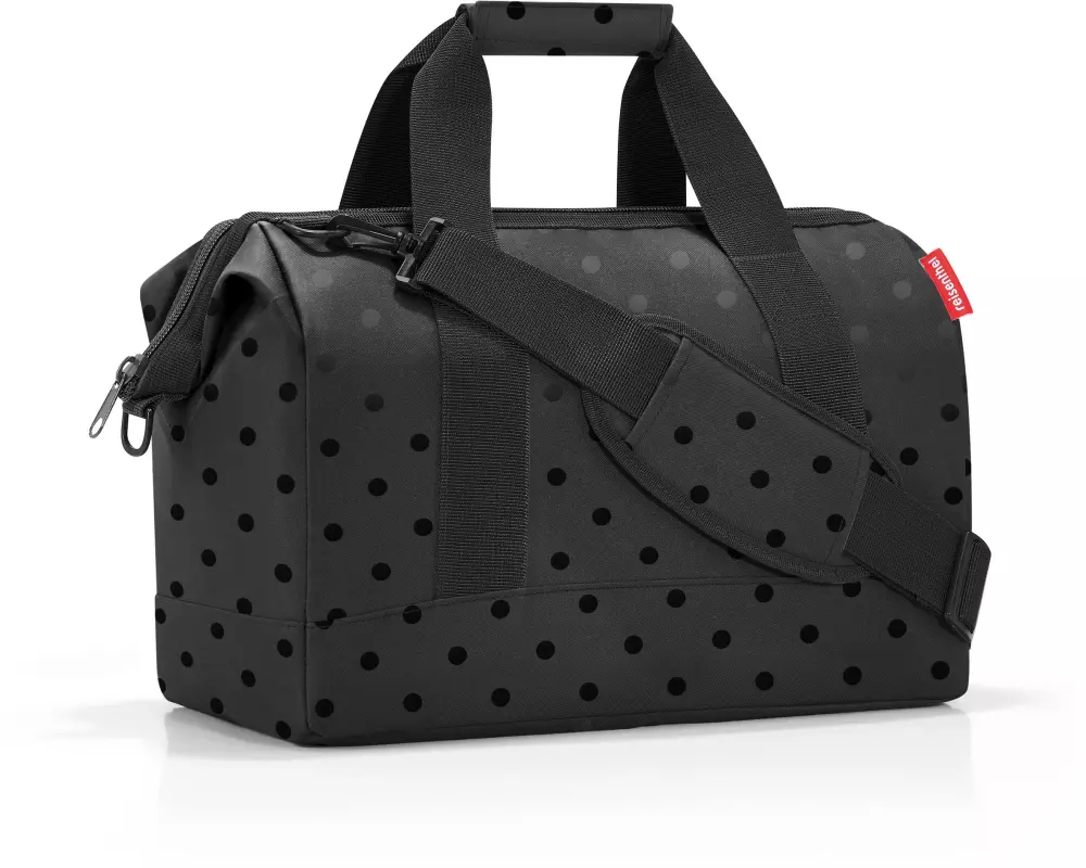Reisenthel Umhängetasche Allrounder M Glossy Dots Black
