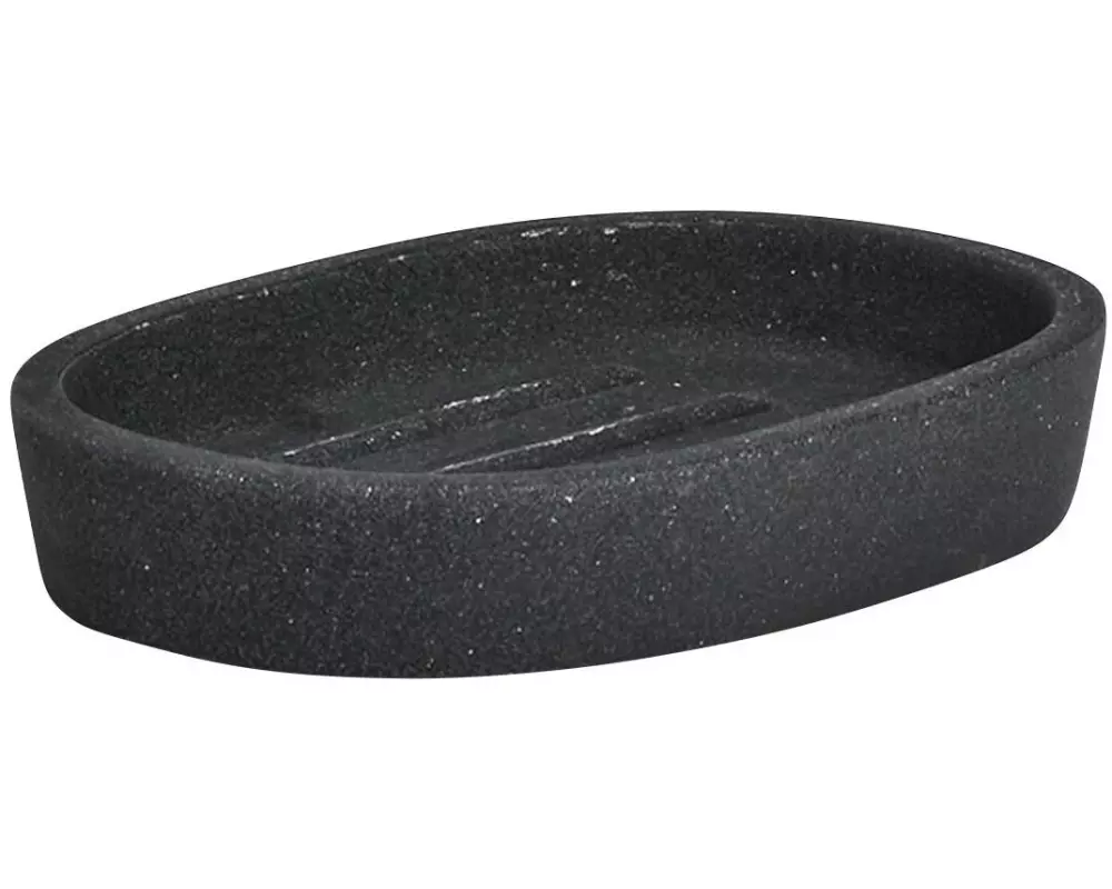 Zeller Present Seifenschale Dark Stone Schwarz
