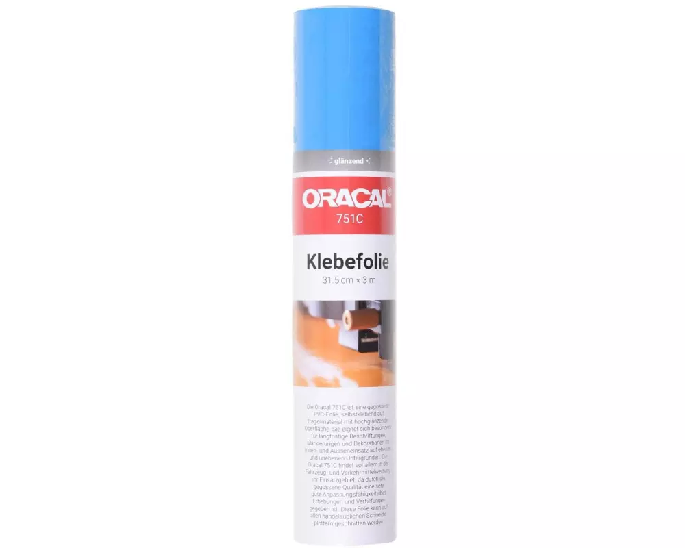 ORAFOL Vinylfolie Oracal 751C / 31.5 x 300 cm Hellblau