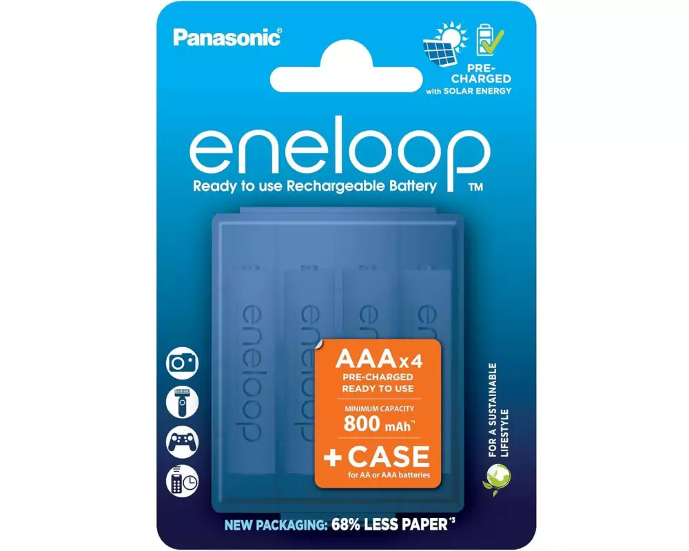 Panasonic Eneloop 800 mAh, 4 Stück