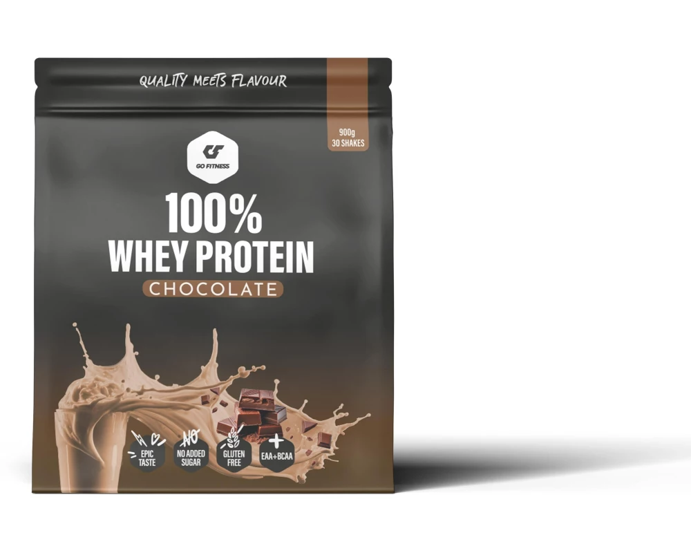 Go Fitness Pulver 100% Whey Protein Schokolade 900 g