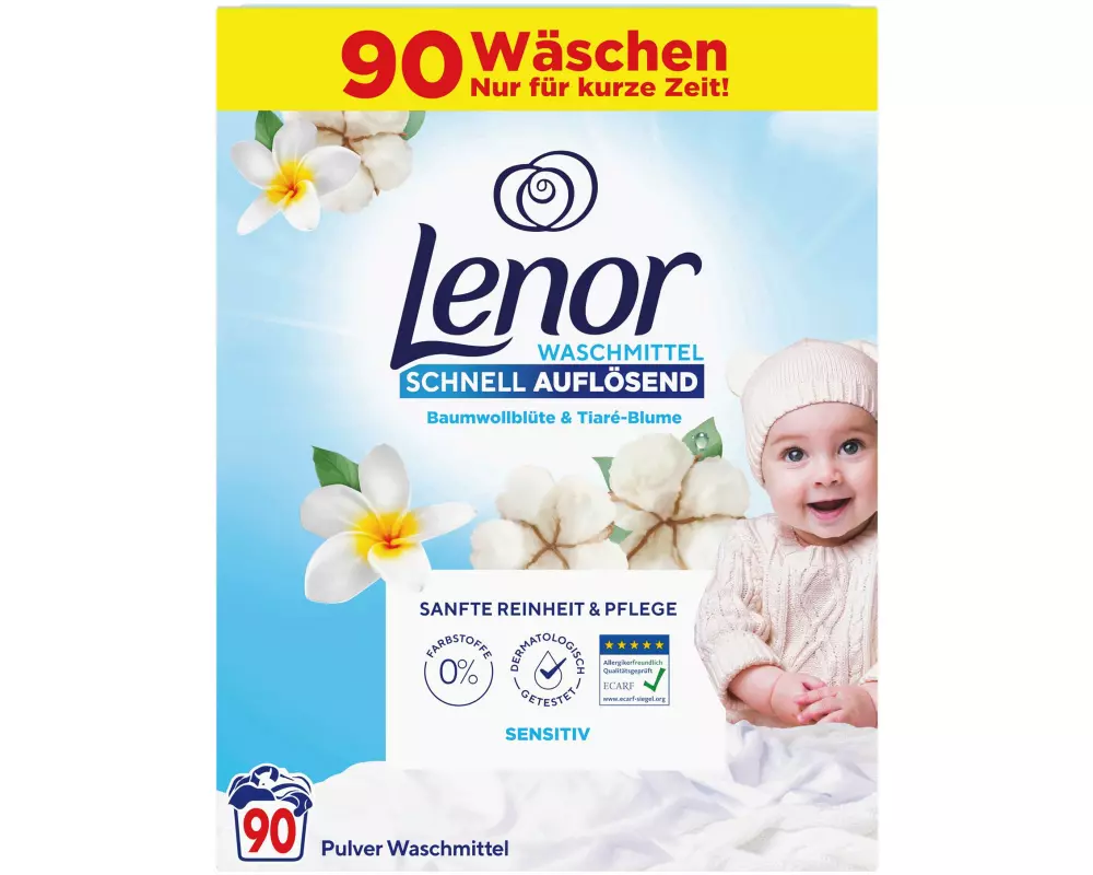 Lenor Pulverwaschmittel Sensitive 4.95 kg