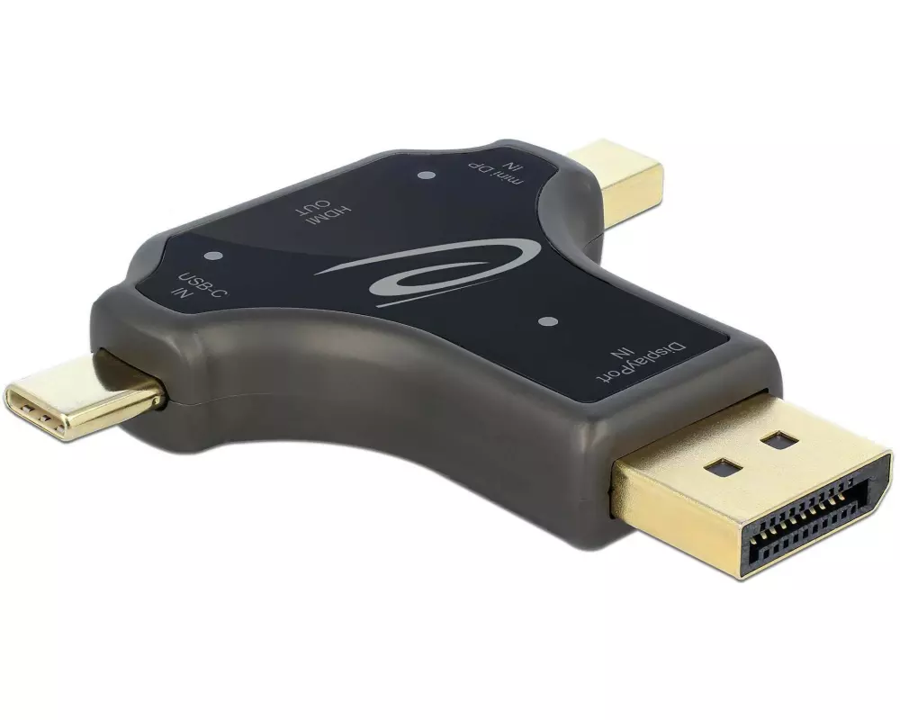 Delock Adapter USB-C, DisplayPort, Mini-DisplayPort auf HDMI