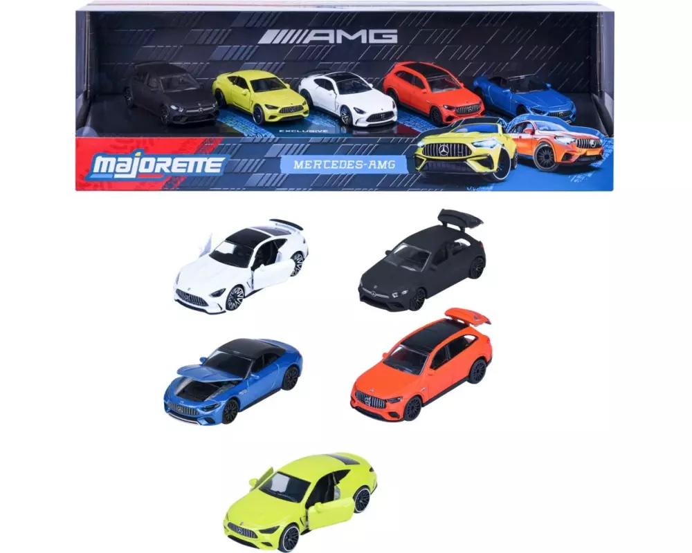Majorette Mercedes-AMG 5 Pieces Giftpack 5-teilig, Metall, 1:64