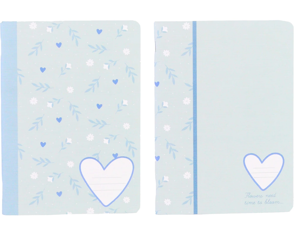 ANCOR Notizheft A4 117776 B'LOG SWEET BLUE,liniert 48 B.