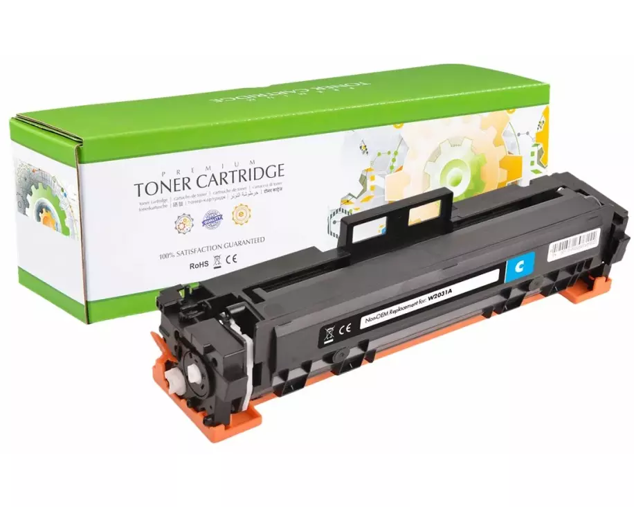 STATIC Toner cartridge compatible with HP W2031A cyan compatible 2.100 pages