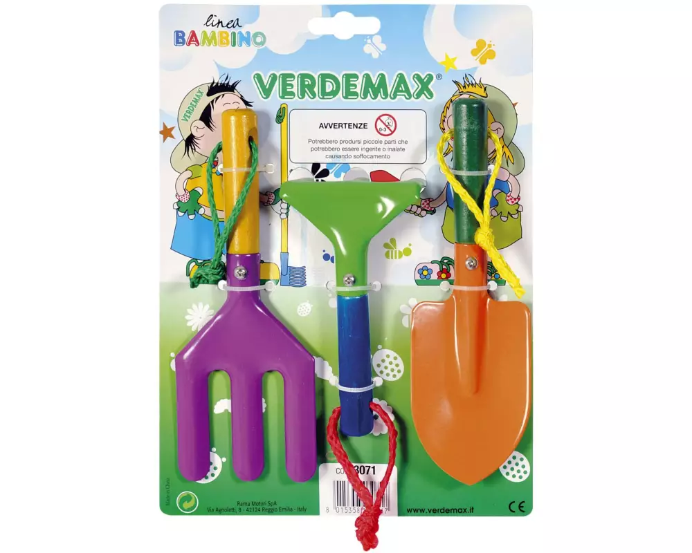 Verdemax Gartenwerkzeugset 3-teilig, für Kinder
