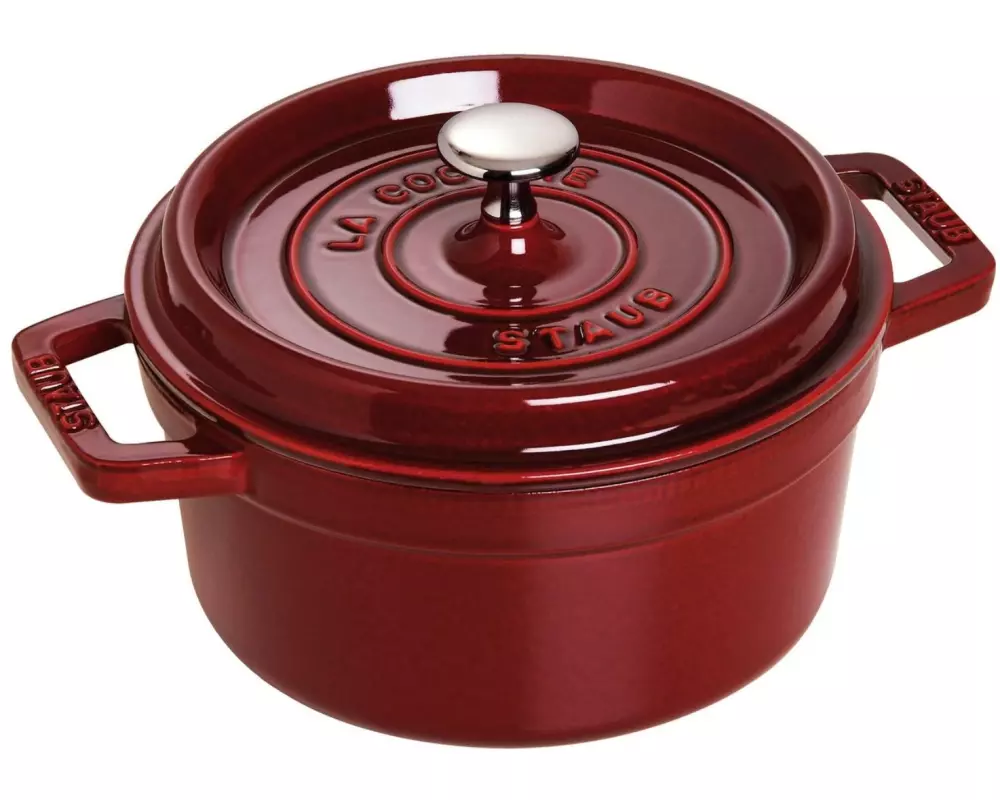 Staub Bräter Cocotte 22 cm, Weinrot, 2.6 l