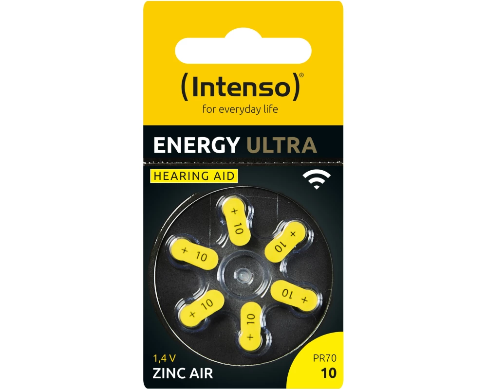 INTENSO Energy Ultra Hearing Aid A10 7504416 zinc air 6pcs blister