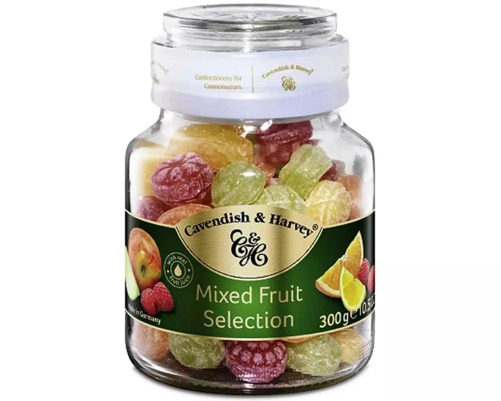 Cavendish & Harvey Mixed Friut Selection Bonbons im Glas 300 g
