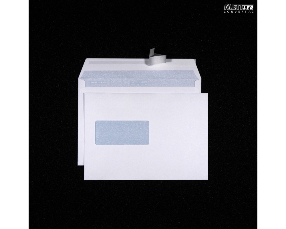 METTLER Couvert Fenster links C5 8065 100g,ultraweiss,Kleber 500 St.