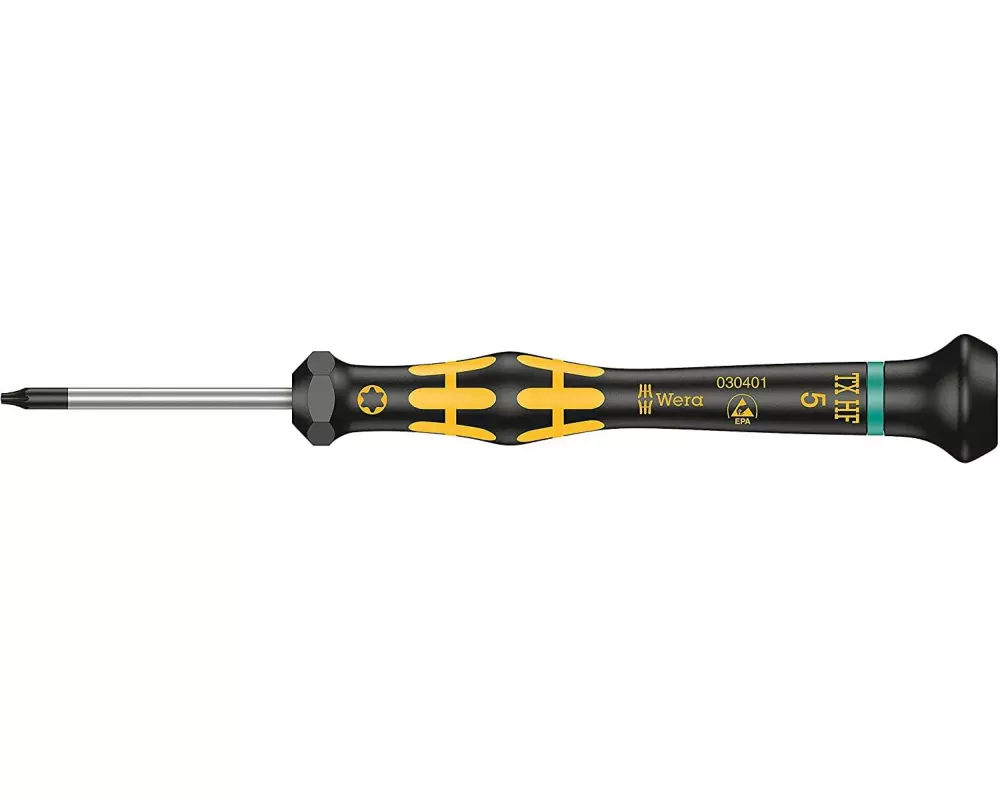 Wera Schraubenzieher 1567 ESD Micro HF TX 5 x 40 mm Torx