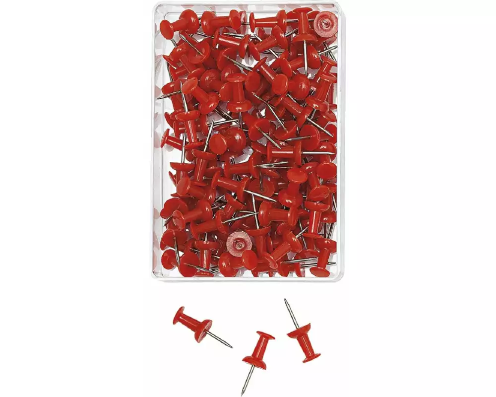 WEDO Reissnägel 9 mm Rot, 100 Stück