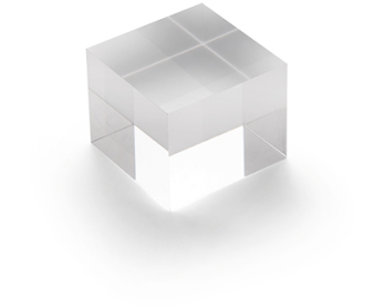 DEFLECTO Acrylblock 50x40mm AB140 transparent poliert