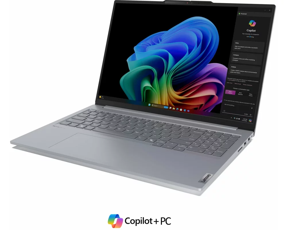 Lenovo ThinkBook 16 G7 QOY Qualcomm Snapdragon X Plus 32GB SSD 1TB WUXGA 16 inch UMA No WWAN W11P Luna Grey TopSeller