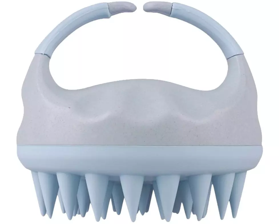 Quick Aid Massage- und Pflegebürste Weizenstroh Blau