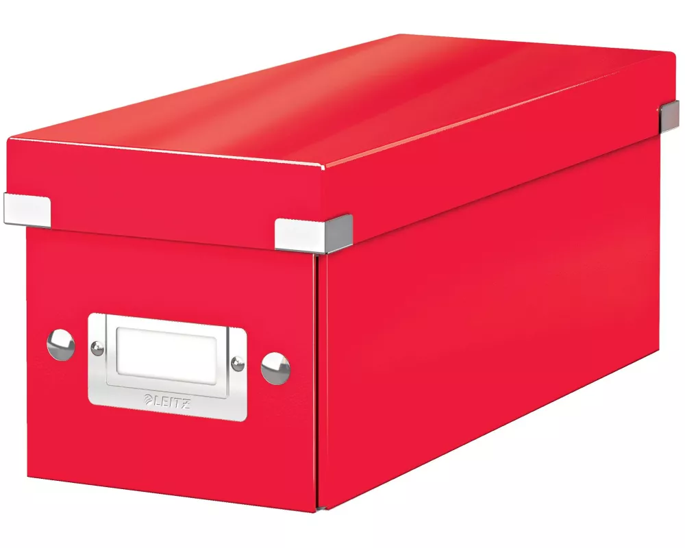 Leitz Archivschachtel WOW CD, metallic Rot