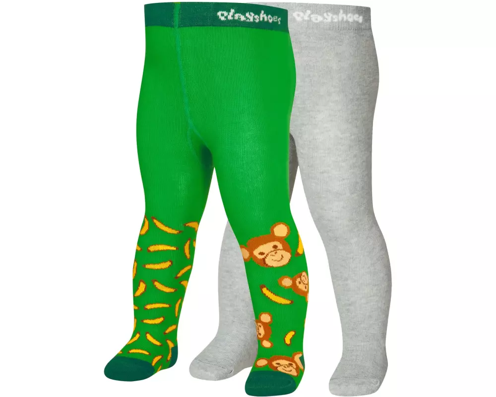Playshoes Strumpfhosen Affe 2er Set Gr. 86/92